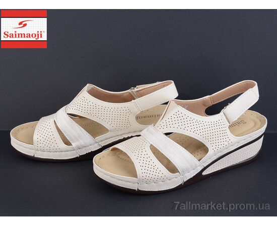 Фотография Босоножки женские летние Лето SU1-2 (8 пар р.37-41) "Saimaoji" недорого оптом от прямого поставщика, изображение 2