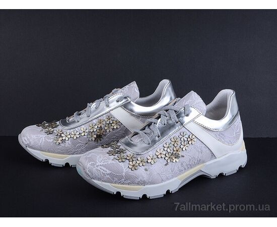 Кросівки жіночі модні Весна/осінь 5000 silver (8 пар р.36-40) "Mona Lisa" недорого оптом від прямого постачальника, зображення 2