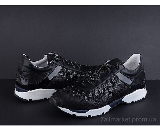 Кросівки жіночі модні Весна/осінь 5000 black (8 пар р.36-40) "Mona Lisa" недорого оптом від прямого постачальника, зображення 2