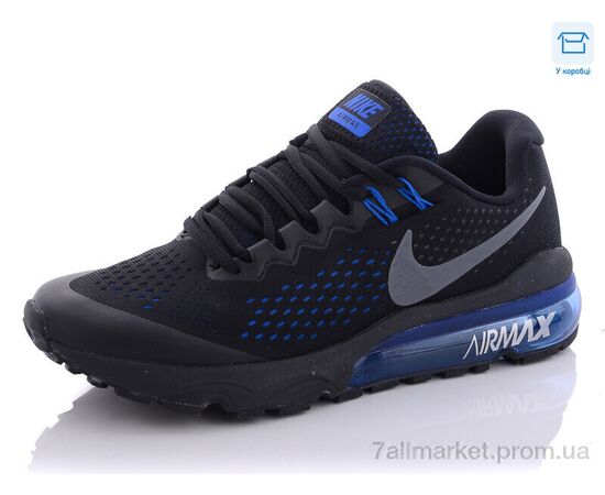 Кросівки чоловічі модні Весна/осінь FQ2 чорно-синій (8 пар р.40-44) "CR" недорого оптом від прямого постачальника, зображення 2