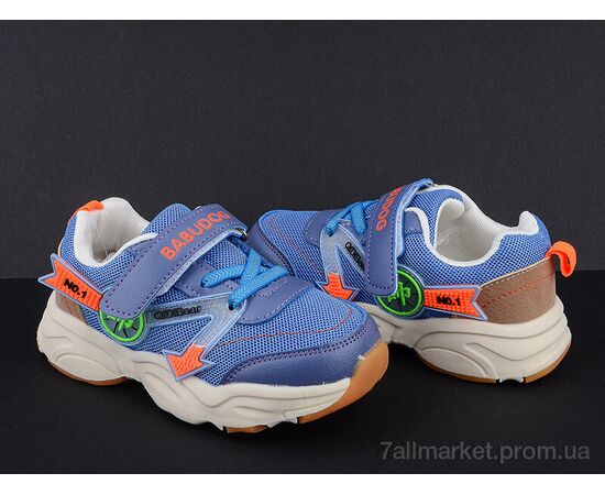 Кросівки дитячі модні Весна/осінь BD503 голубой (8 пар р.22-27) "Class Shoes" недорого оптом від прямого постачальника, зображення 2