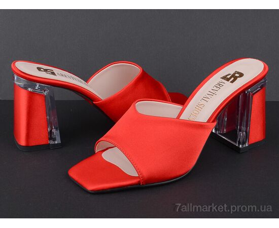 Шльопанці жіночі полегшені Літо L12 red (8 пар р.37-41) "Mona Lisa" недорого оптом від прямого постачальника, зображення 2