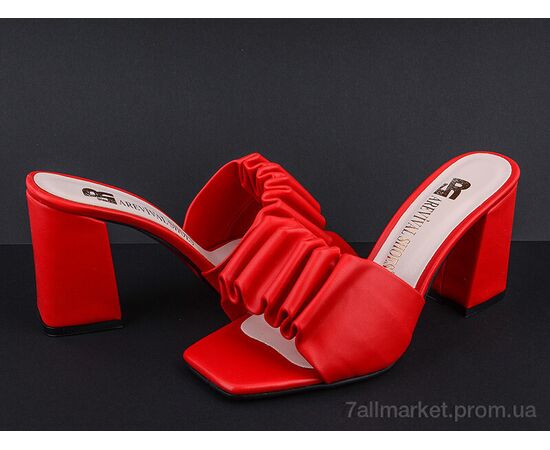 Шльопанці жіночі полегшені Літо L14 red (8 пар р.37-41) "Mona Lisa" недорого оптом від прямого постачальника, зображення 2