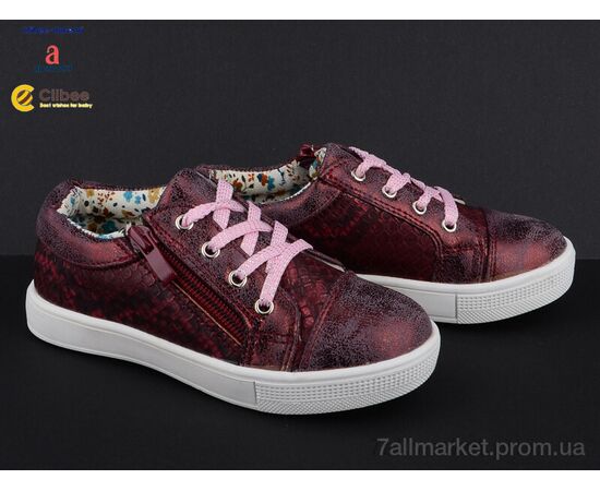 Фотография Кроссовки детские модные Весна/осень П85 wine (6 пар р.27-32) "Clibee-Doremi" недорого оптом от прямого поставщика, изображение 2
