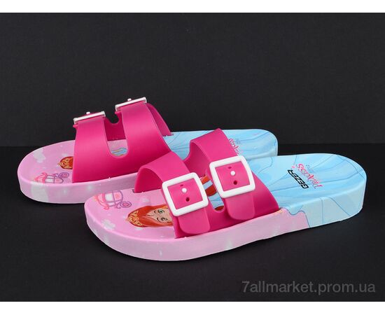 Фотография Шлепки детские летние Лето 12695 pink-l.pink (6 пар р.30-35) "Violeta" недорого оптом от прямого поставщика, изображение 2