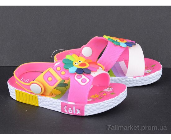 Фотография Босоножки детские летние Лето 11400 pink (5 пар р.21-24) "Violeta" недорого оптом от прямого поставщика, изображение 2