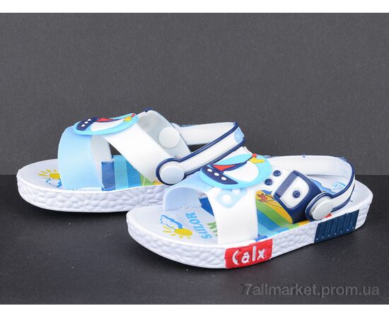 Фотография Сандалии детские летние Лето 11401 blue-red (5 пар р.21-24) "Violeta" недорого оптом от прямого поставщика, изображение 2