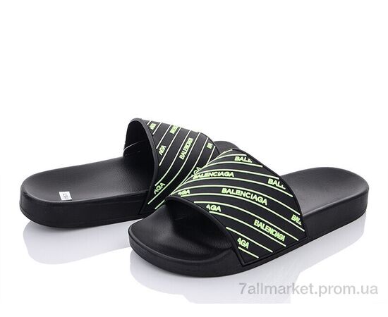 Фотография Шлепки женские облегченные Лето Q115-L33-18 black-green (8 пар р.36-41) "Violeta" недорого оптом от прямого поставщика, изображение 2