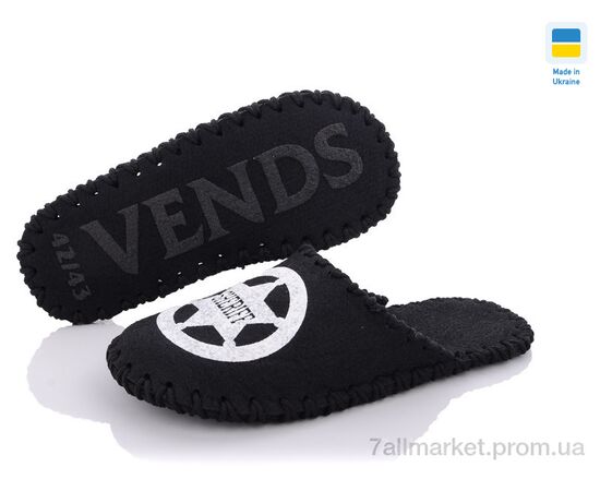 Тапки чоловічі домашні Весна/осінь 360М черный (9 пар р.40-45) "Active" недорого оптом від прямого постачальника, зображення 2