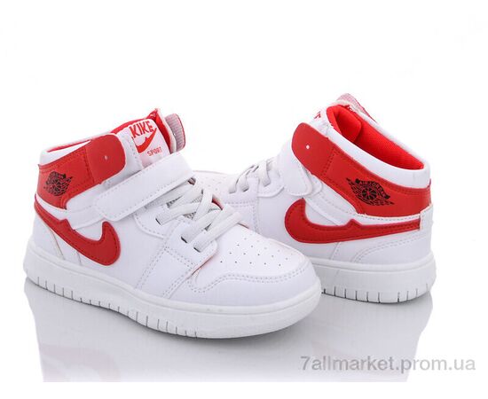 Кросівки дитячі модні Весна/осінь Y49-0141B white-red (6 пар р.32-37) "Violeta" недорого оптом від прямого постачальника, зображення 2