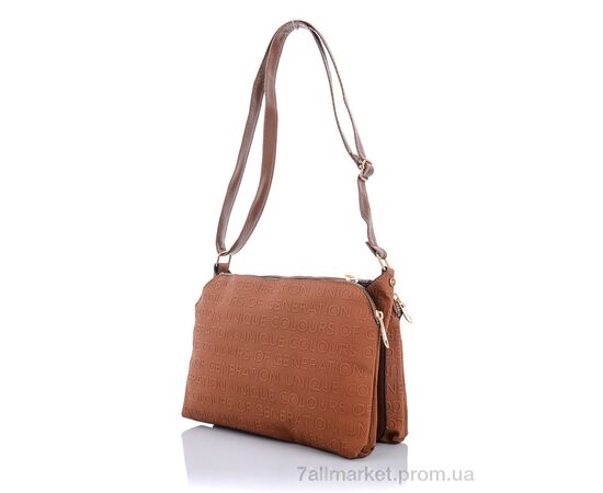Жіноча сумка 1141-2 brown 20*26*11 см, "David Polo" недорого оптом від прямого постачальника, зображення 2