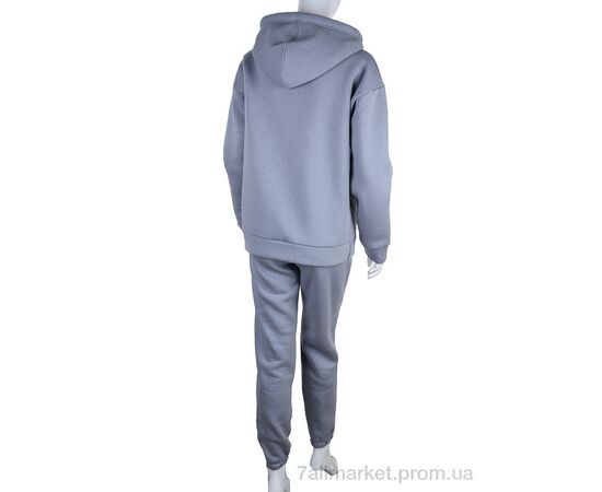 Спортивний костюм жіночий Весна/осінь 3002 grey (3 шт. р.сіткаS-L) "Ledi-Sharm" недорого оптом від прямого постачальника, зображення 2