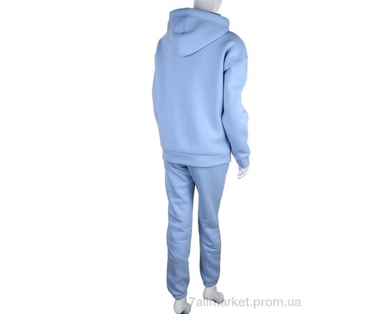 Спортивний костюм жіночий Весна/осінь 3002 l.blue (3 шт. р.сіткаS-L) "Ledi-Sharm" недорого оптом від прямого постачальника, зображення 2