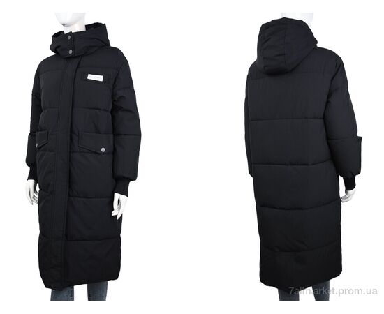 Фотография Пальто женское Зима C6809 black (09081) (4 шт. р.сетка 50-56) "Obuvok" недорого оптом от прямого поставщика, изображение 3