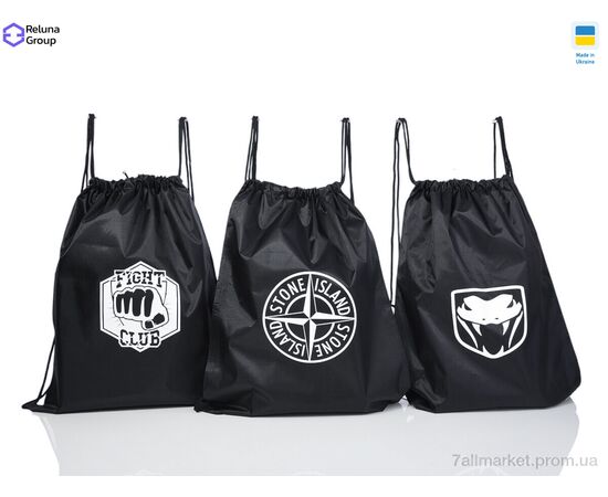 Рюкзак-мішок унісекс  IX001 mix (5 шт. р.сітка) "Reluna Group" недорого оптом від прямого постачальника, зображення 2