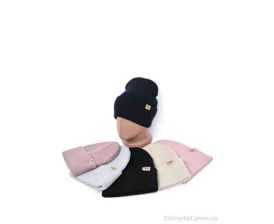 Жіноча шапка Зима 10-04 mix (5 шт. р.сіткаOne size) "TUZZI" недорого оптом від прямого постачальника, зображення 2