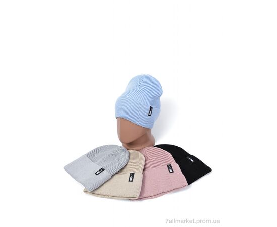 Жіноча шапка Зима 10-03 mix (5 шт. р.сіткаOne size) "TUZZI" недорого оптом від прямого постачальника, зображення 2