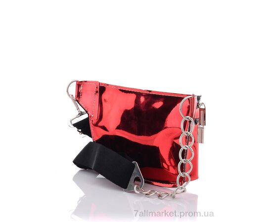 Жіноча сумка 038-11 red 13*15*3.5 см, "Master 777" недорого оптом від прямого постачальника, зображення 2