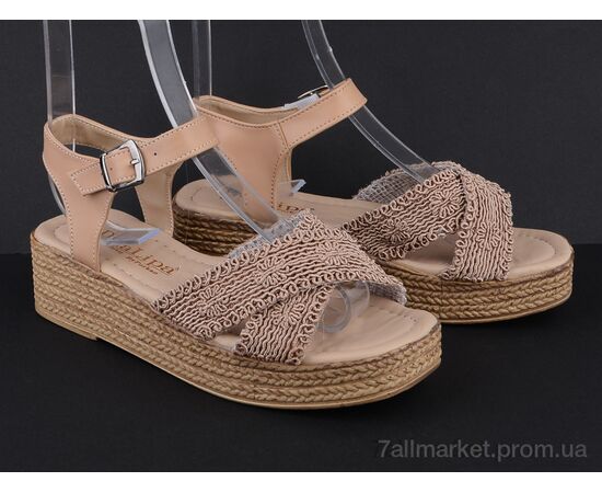 Босоніжки жіночі літні Літо 15000 khaki (8 пар р.36-40) "Violeta" недорого оптом від прямого постачальника, зображення 2