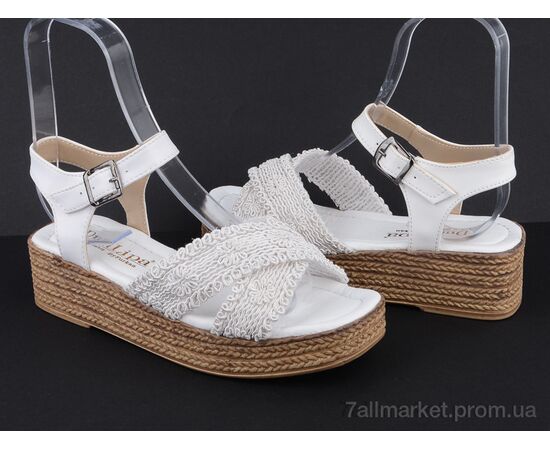 Босоніжки жіночі літні Літо 15000 white (8 пар р.36-40) "Violeta" недорого оптом від прямого постачальника, зображення 2