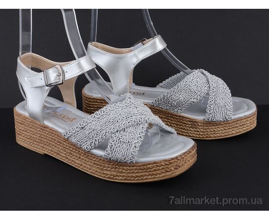 Босоніжки жіночі літні Літо 15000 silver (8 пар р.36-40) "Violeta" недорого оптом від прямого постачальника, зображення 2