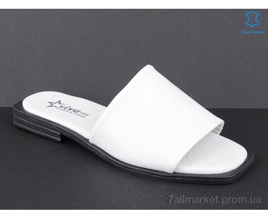 Шльопанці жіночі полегшені Літо 003-2 white (5 пар р.37-41) "Viva Star" недорого оптом від прямого постачальника, зображення 2