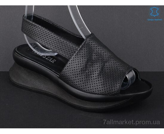 Босоніжки жіночі літні Літо 569-290 black (5 пар р.36-40) "Viva Star" недорого оптом від прямого постачальника, зображення 2