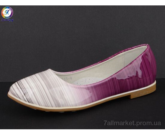 Фотография Балетки детские на девочку Весна/осень WB15-9 (8 пар р.30-37) "Леопард" недорого оптом от прямого поставщика, изображение 2