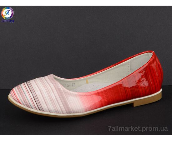 Фотография Балетки детские на девочку Весна/осень WB15-12 (8 пар р.30-37) "Леопард" недорого оптом от прямого поставщика, изображение 2