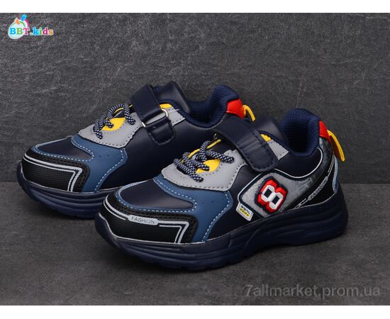 Фотография Кроссовки детские модные Весна/осень H5709-1 (8 пар р.27-32) "BBT" недорого оптом от прямого поставщика, изображение 2