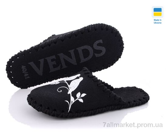 Тапки жіночі для будинку Весна/осінь 295W черный (9 пар р.36-41) "Active" недорого оптом від прямого постачальника, зображення 2