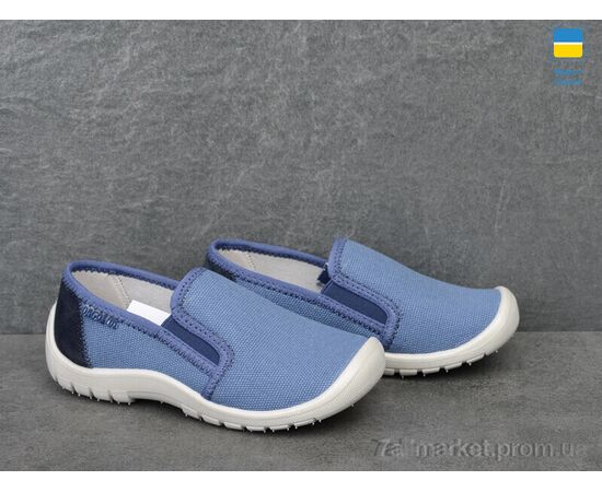 Сліпони дитячі без шнурків Весна/осінь K301 синий (6 пар р.27-32) "Golden Lion" недорого оптом від прямого постачальника, зображення 2