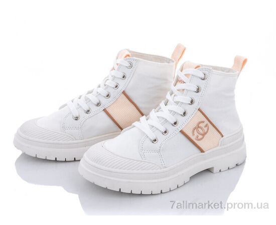 Фотография Кеды женские стильные Весна/осень 197-89 white (8 пар р.36-40) "Violeta" недорого оптом от прямого поставщика, изображение 2