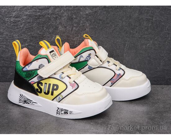 Фотография Кроссовки детские модные Весна/осень Y50-A21350 white (5 пар р.27-31) "Violeta" недорого оптом от прямого поставщика, изображение 2