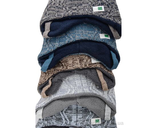 Фотография Шапка детская Зима 4511 mix флис (5 шт. р.сетка 50-52) "Red Hat" недорого оптом от прямого поставщика, изображение 3