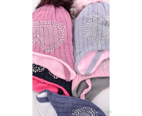 Фотография Шапка детская Зима 0111 mix флис (5 шт. р.сетка 50-52) "Red Hat" недорого оптом от прямого поставщика, изображение 3