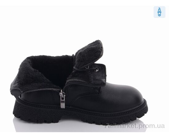 Черевики дитячі зручні Весна/осінь Y90-0279B black-green (6 пар р.32-37) "Violeta" недорого оптом від прямого постачальника, зображення 2