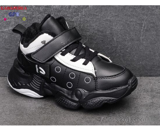 Фотография Кроссовки детские модные Весна/осень J2108-1 (8 пар р.26-31) "GFB-Канарейка" недорого оптом от прямого поставщика, изображение 2