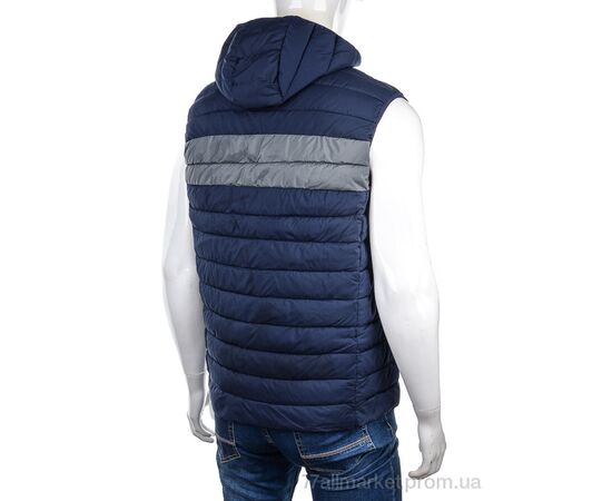 Чоловічий жилет Весна/осінь 88594 navy (5 шт. р.сіткаM-3XL) "M7" недорого оптом від прямого постачальника, зображення 2