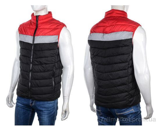 Чоловічий жилет Весна/осінь 88967 red (5 шт. р.сіткаM-3XL) "M7" недорого оптом від прямого постачальника, зображення 3