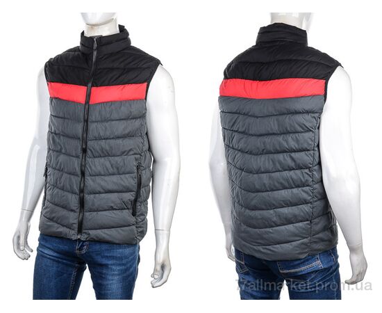 Чоловічий жилет Весна/осінь 88967 black (5 шт. р.сіткаM-3XL) "M7" недорого оптом від прямого постачальника, зображення 3