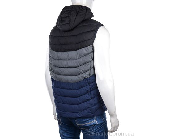 Чоловічий жилет Весна/осінь 88592 black (5 шт. р.сіткаM-3XL) "M7" недорого оптом від прямого постачальника, зображення 2