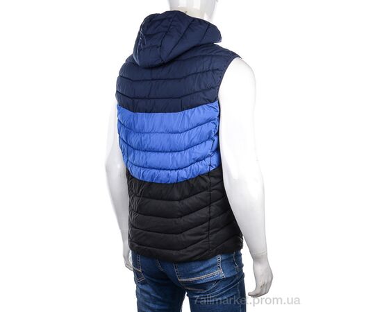 Чоловічий жилет Весна/осінь 88592 navy (5 шт. р.сіткаM-3XL) "M7" недорого оптом від прямого постачальника, зображення 2