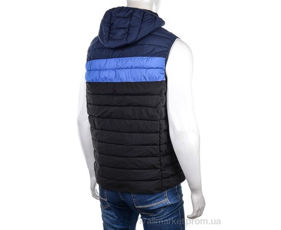 Чоловічий жилет Весна/осінь 88593 navy (5 шт. р.сіткаM-3XL) "M7" недорого оптом від прямого постачальника, зображення 2