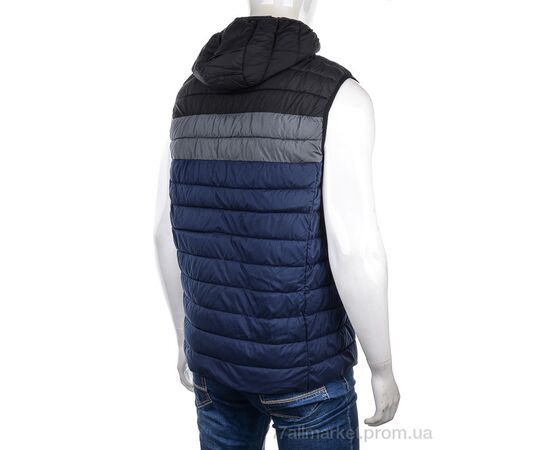 Чоловічий жилет Весна/осінь 88593 black (5 шт. р.сіткаM-3XL) "M7" недорого оптом від прямого постачальника, зображення 2