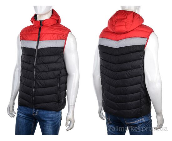 Чоловічий жилет Весна/осінь 88597 red (5 шт. р.сіткаM-3XL) "M7" недорого оптом від прямого постачальника, зображення 3