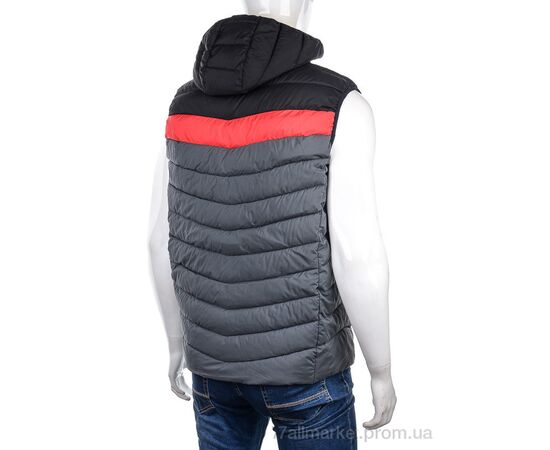 Чоловічий жилет Весна/осінь 88597 black (5 шт. р.сіткаM-3XL) "M7" недорого оптом від прямого постачальника, зображення 2
