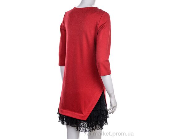 Плаття жіноче Весна/осінь 928 red (3 шт. р.сітка34-38) "Vande Grouff" недорого оптом від прямого постачальника, зображення 2