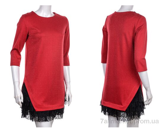 Плаття жіноче Весна/осінь 928 red (3 шт. р.сітка34-38) "Vande Grouff" недорого оптом від прямого постачальника, зображення 3