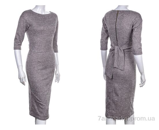 Плаття жіноче Весна/осінь 810 grey (3 шт. р.сітка34-38) "Vande Grouff" недорого оптом від прямого постачальника, зображення 3